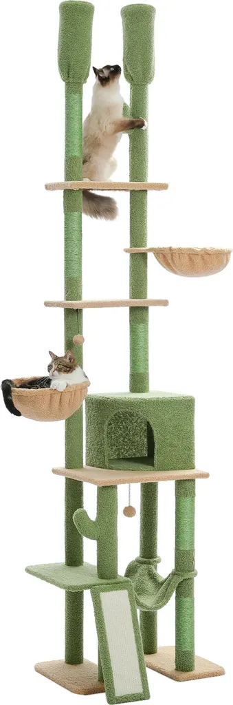 Arbre à chat pour grands chats d'appartement, centre de jeu sur 7 niveaux