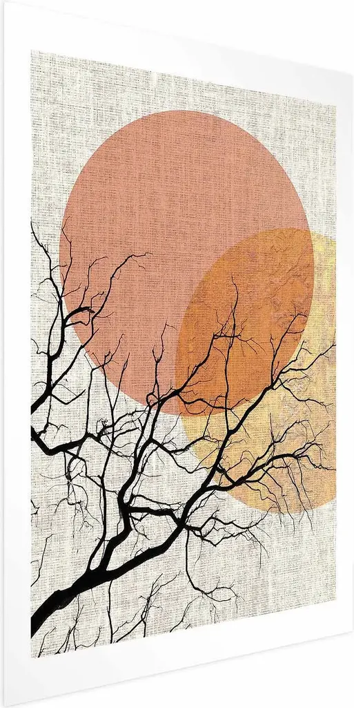 Offerta Poster Doppia Luna 60x90 cm senza cornice con bordo