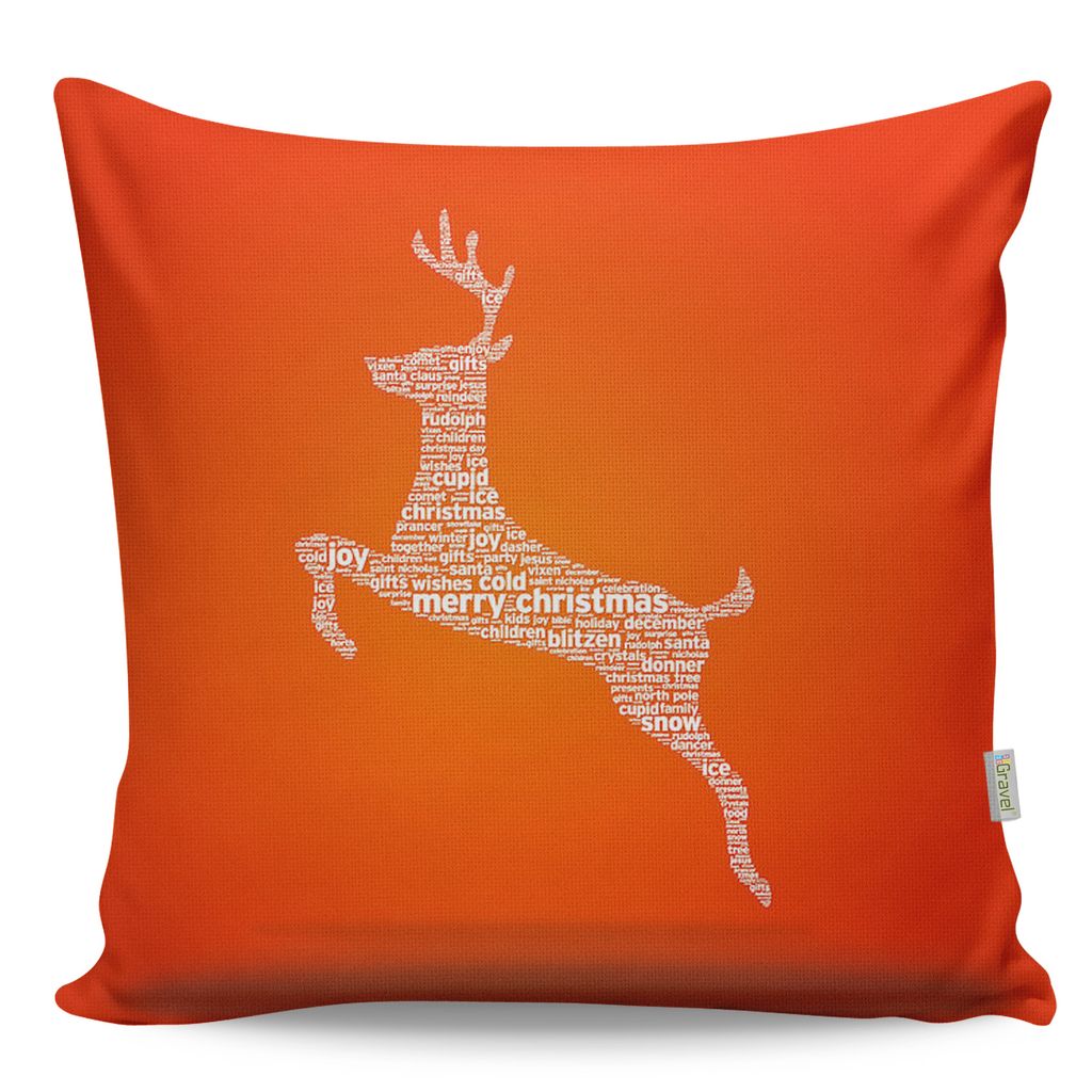 Evila Originals, A12971- GRC2126, Bunt, Kopfkissen, 50% Baumwolle / 50% Polyester