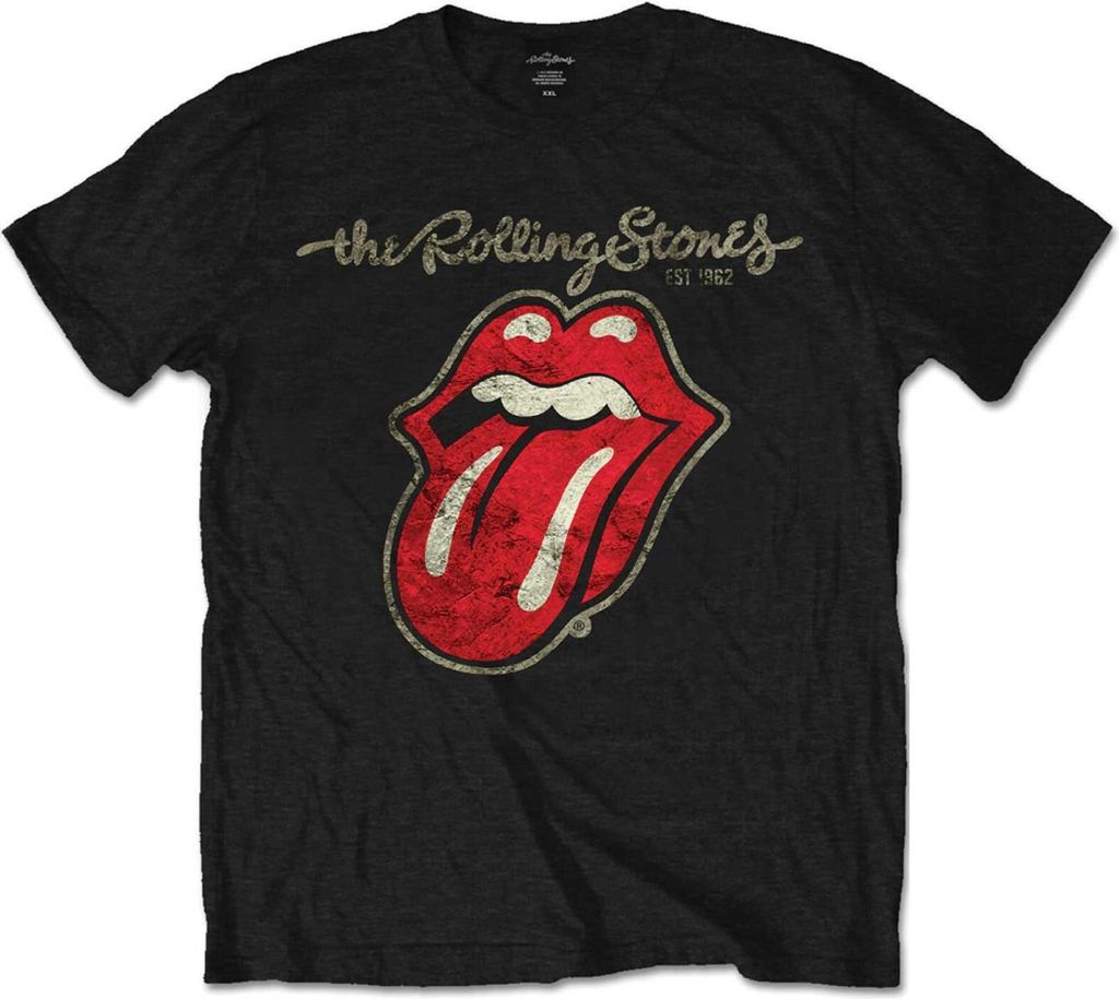 The Rolling Stones - T-Shirt für Kinder RO4305 (92) (Schwarz)