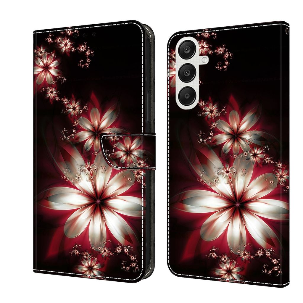 Für Samsung Galaxy A55 Kunst-Leder Book Handy Tasche Motiv 9 Hülle Etuis Schutz
