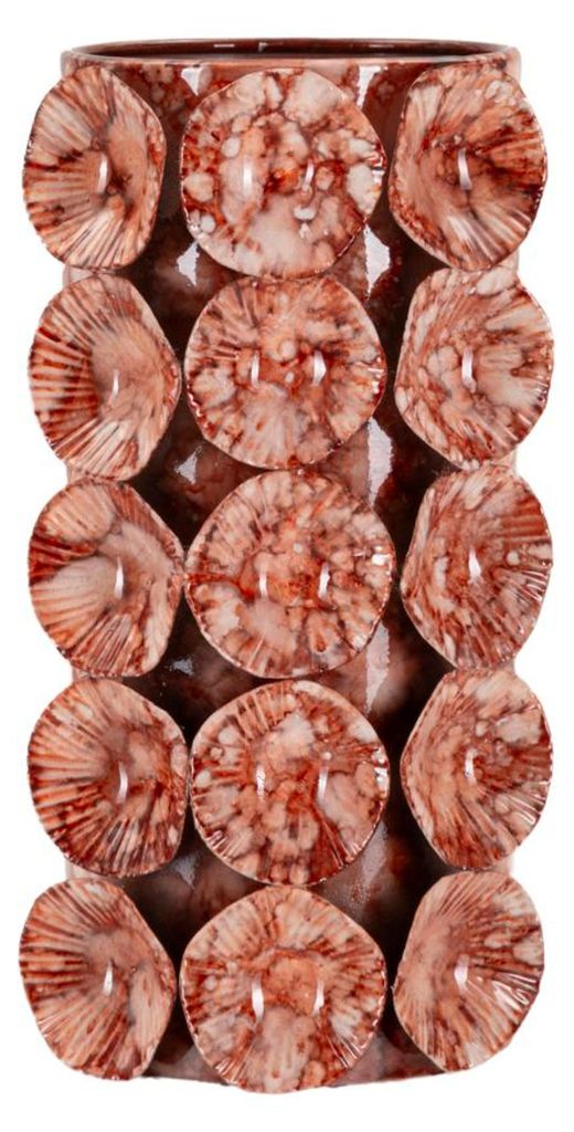 Mauro Ferretti Vase Drop Rot 12,5x12,5x24 cm Produktbild 