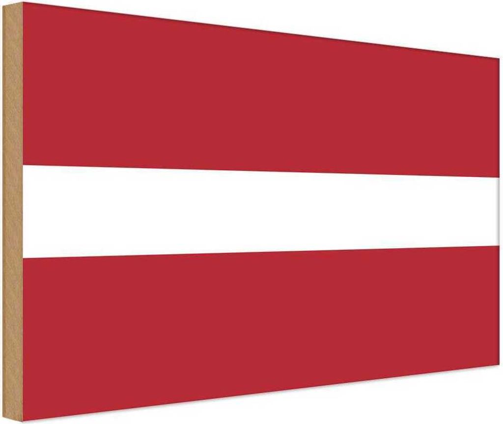 vianmo Holzschild 30x40 cm Lettlands Latvia Flagge Fahne Wappen