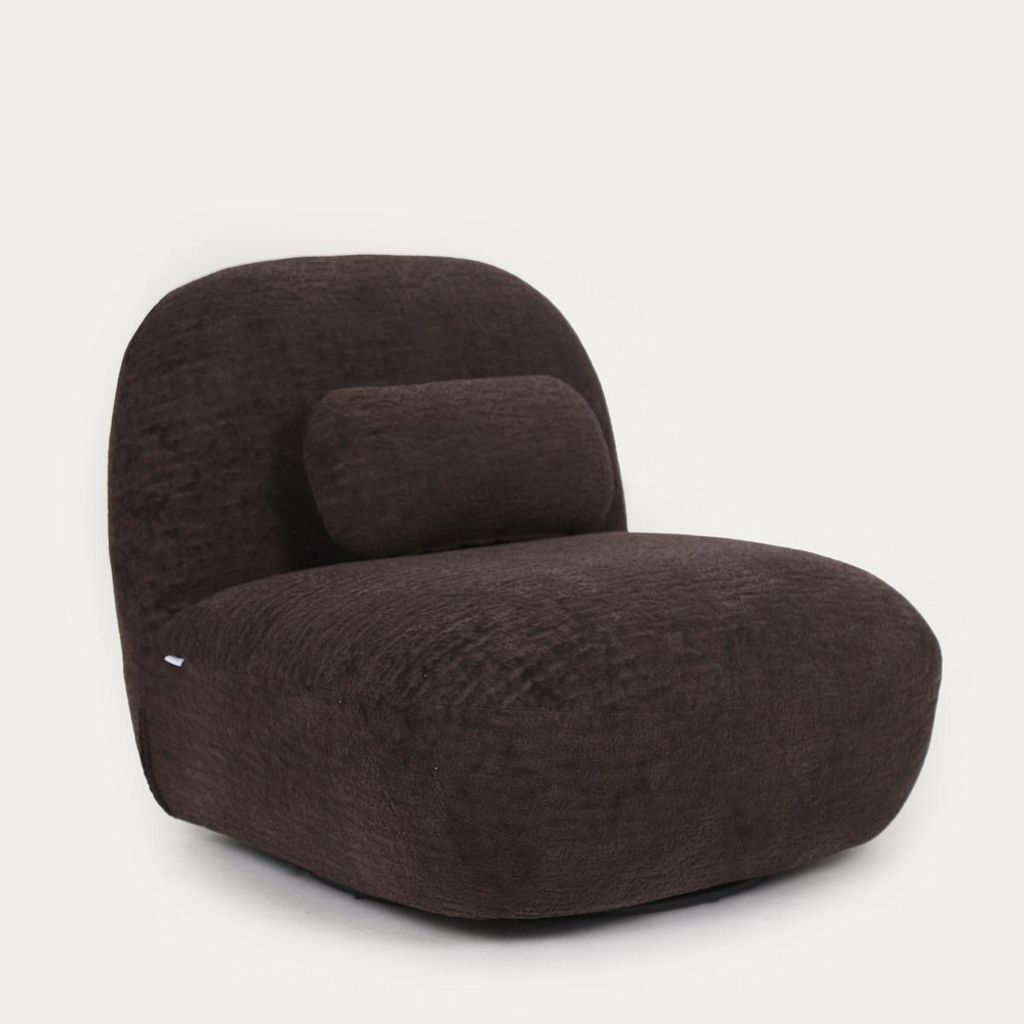 HOMLA NORDVIK Drehsessel Schokolade 83x87x75 cm Produktbild 