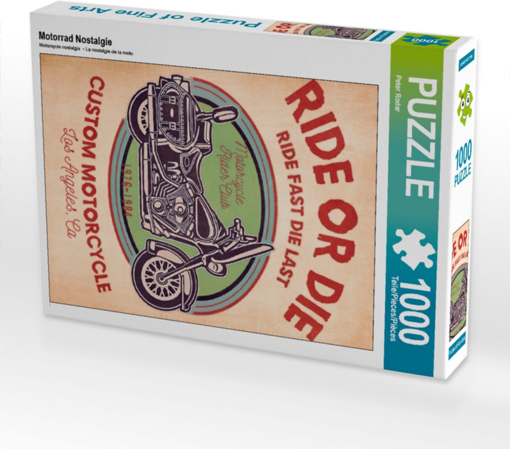 CALVENDO Puzzle Motorrad Nostalgie | 1000 Teile Lege-Größe 64x48cm Foto-Puzzle für glückliche Stunden