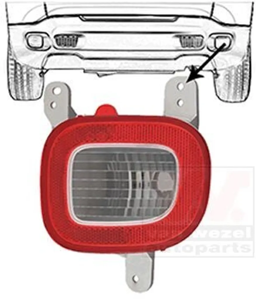 VAN WEZEL Luce di retromarcia Faro di retromarcia 2128930 destro per FIAT Panda hatchback (312, 319)