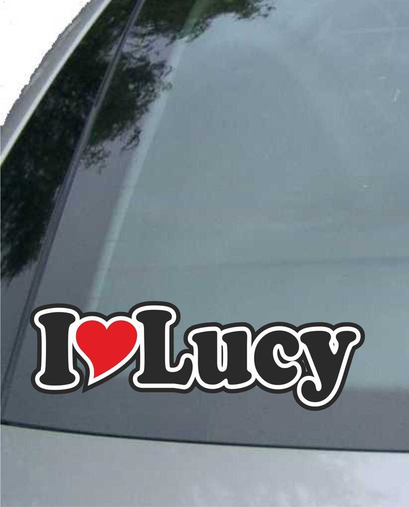 INDIGOS UG - Aufkleber / Autoaufkleber I Love Heart - Ich Produktbild 