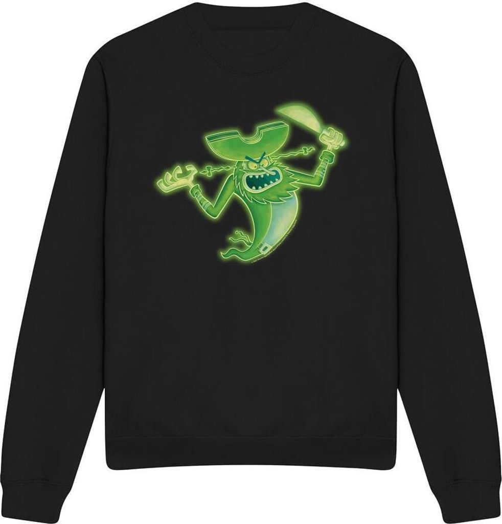 SpongeBob SquarePants - "The Flying Dutchman" Sweatshirt für Herren/Damen Uni TV12828 (L) (Schwarz)