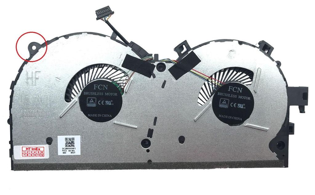 CPU Lüfter Kühler 8-Pin stecker FAN cooler für Medion Erazer X6603 Notebook