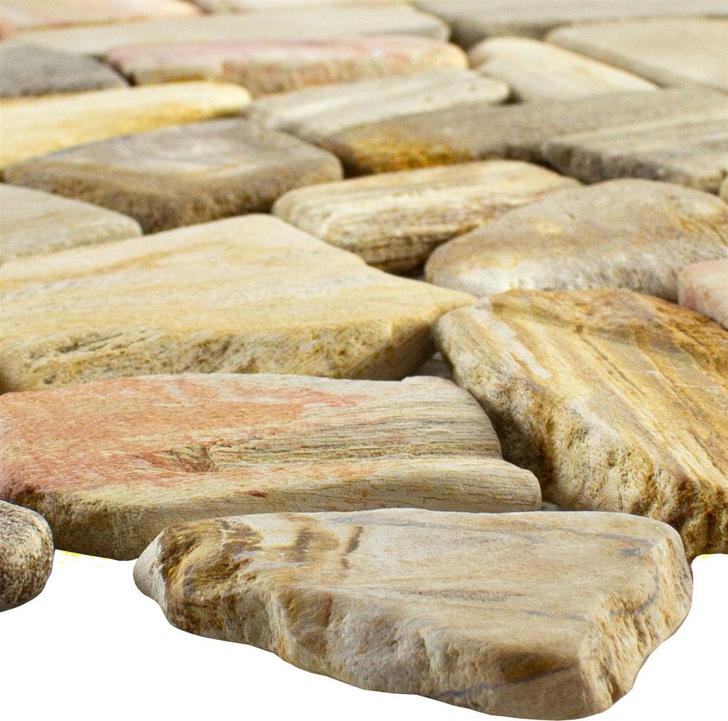 Marmor Bruch Mosaikfliesen Erdenet Braun Beige