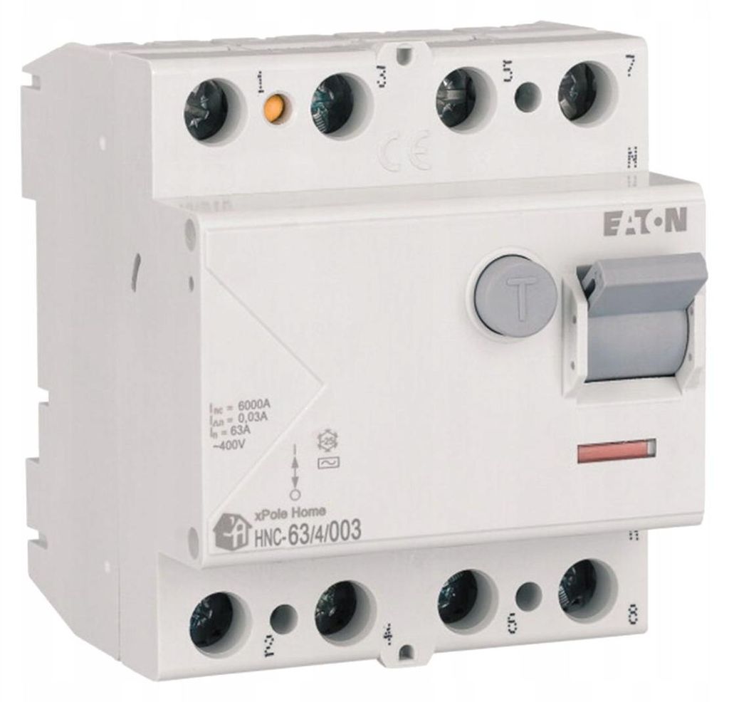 Zbytkový proudový jistič Eaton 4P 63A 0,03A typ AC xPole Obrázek produktu 