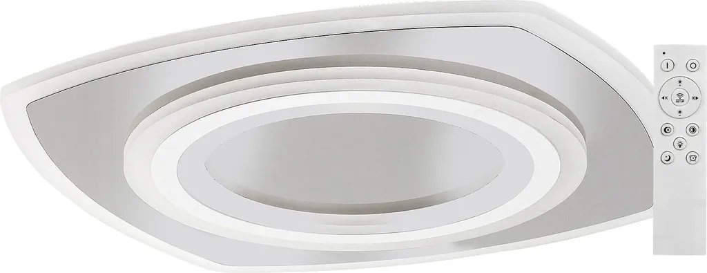 Plafonnier LED 60W Finition Chrome Miroir Taneli2 Effet Cristallin Chic