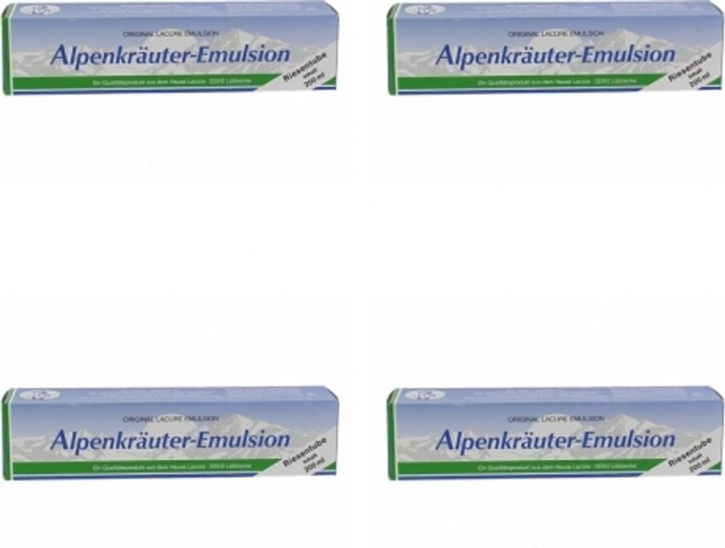 4 x Alpenkräuter-Emulsion 200ml Produktbild 