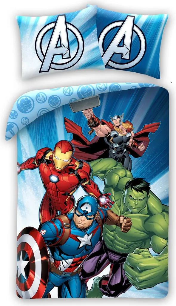 Idee Regalo: Set Letto Avengers Halantex Cotone - Sorpresa Marvel Unica