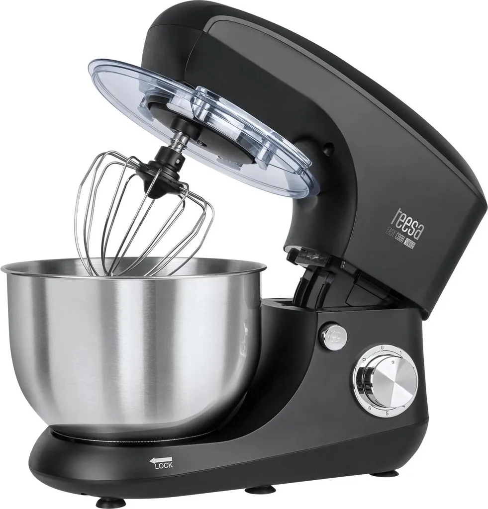 Robot pâtissier Teesa EASY COOK 800W Noir 6 vitesses pour pâtisserie