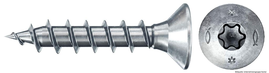 fischer Spanplattenschraube PowerFast, FPF II CTF 3,0 x 16 Produktbild 