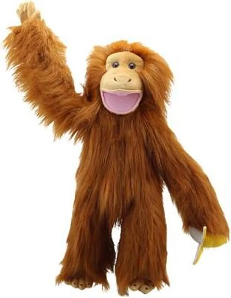 Grande Marionnette Singe Orang-outan en Peluche 55cm pour Spectacles