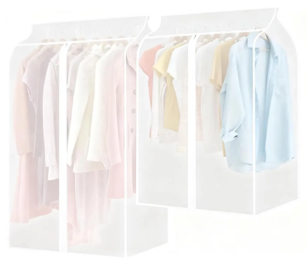 Housse de protection pour vêtements transparente et anti-poussière 120cm
