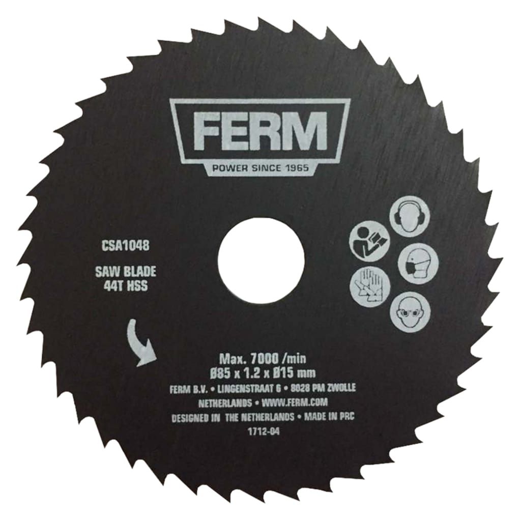 FERM Präzisionssägeblatt 44T HSS 85 mm CSA1048