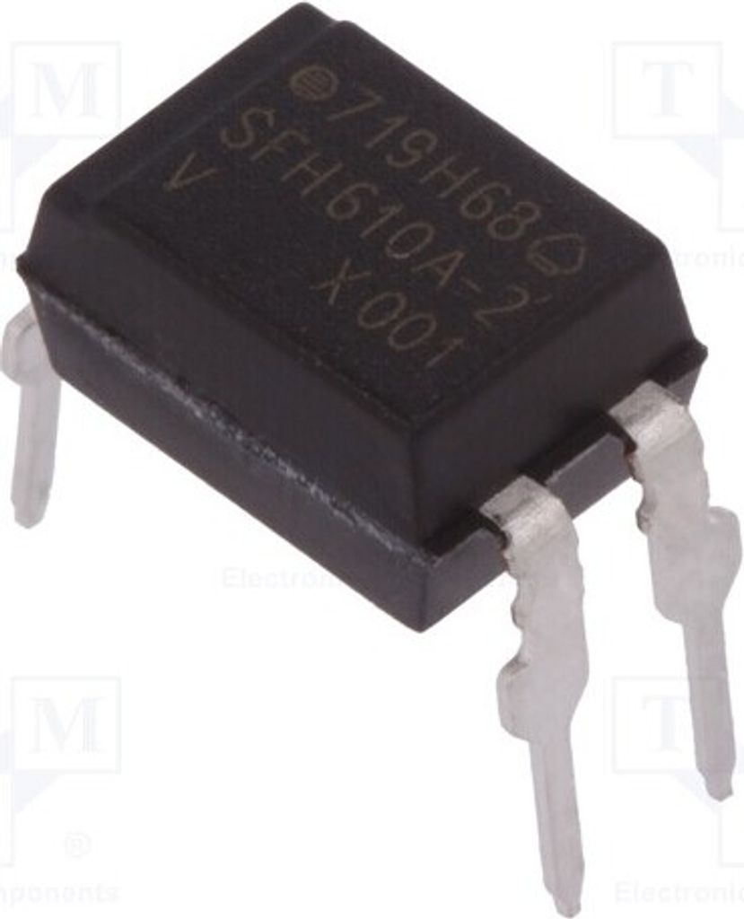 1x Optokoppler Uce: 70V SFH610A-2X001 Optokoppler - ausgang Kanäle: 1 THT