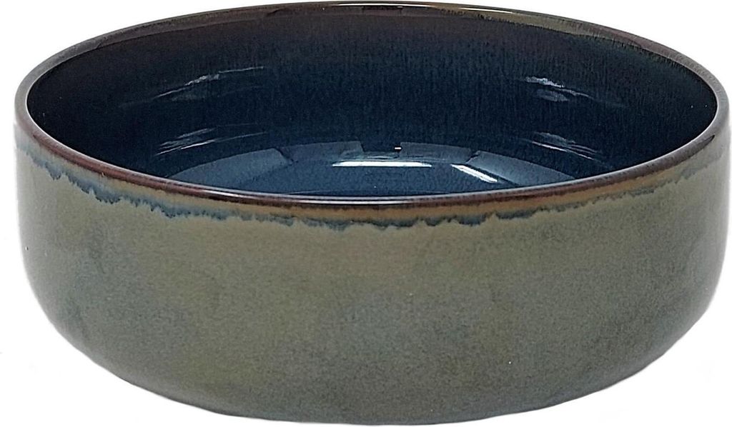 A close-up view of a ceramic bowl.