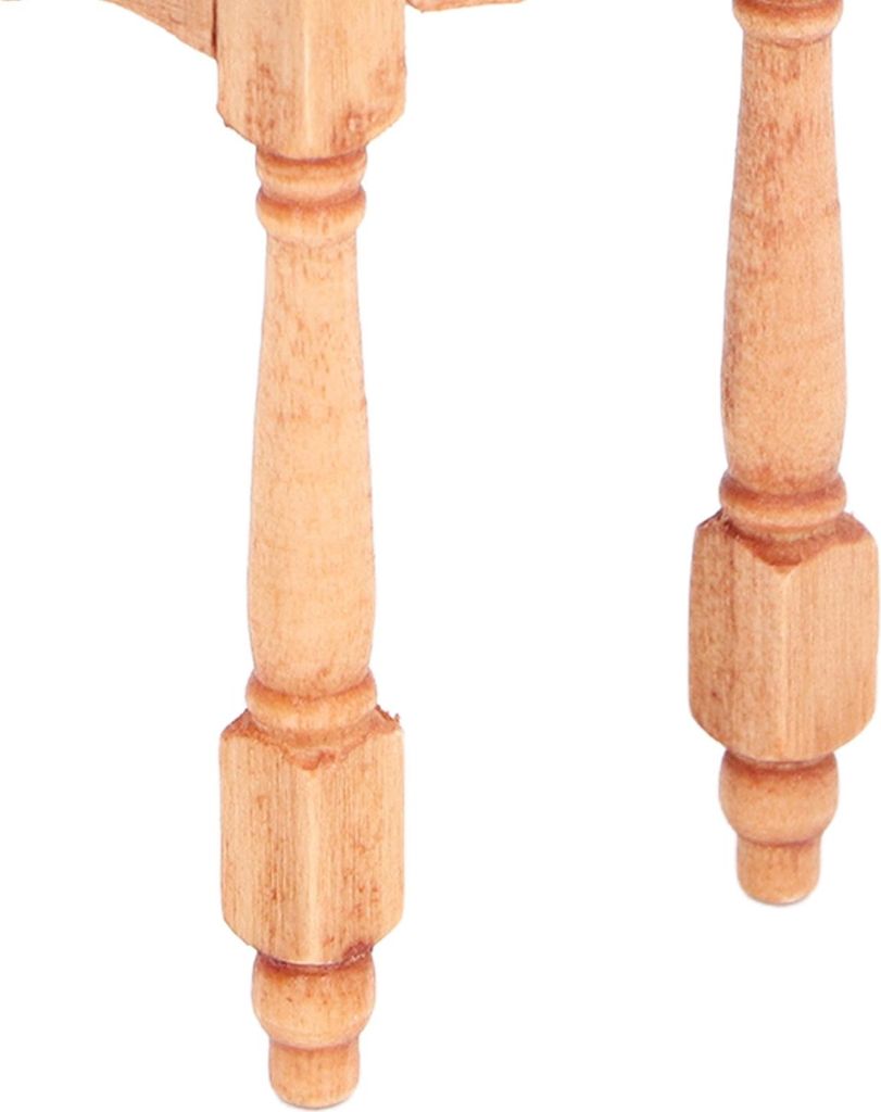 Miniatur-Puppenhaus-Vitrine mit Klappdeckel. Vielseitige, kompakte Holzmöbel für Puppenhäuser im Maßstab 1:12. Holzfarbe