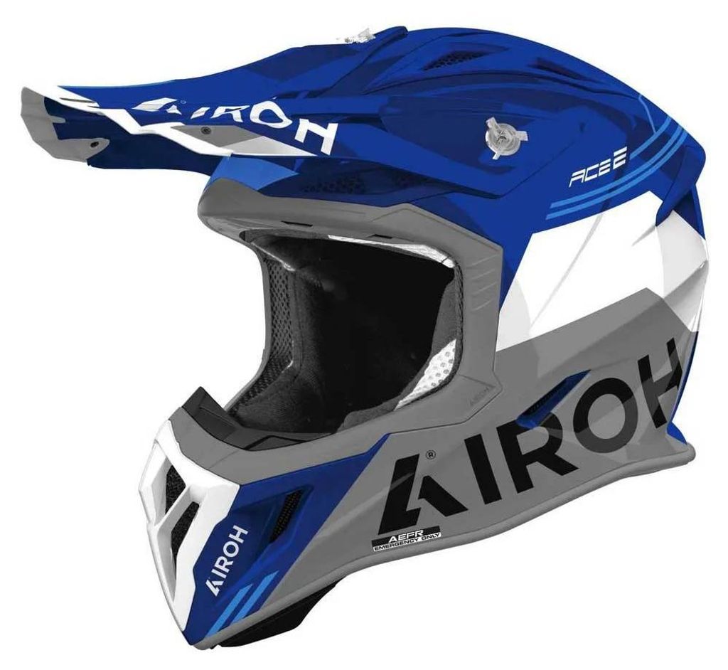 Airoh Aviator Ace 2 Fury Integralhelm Blau L Blau L
