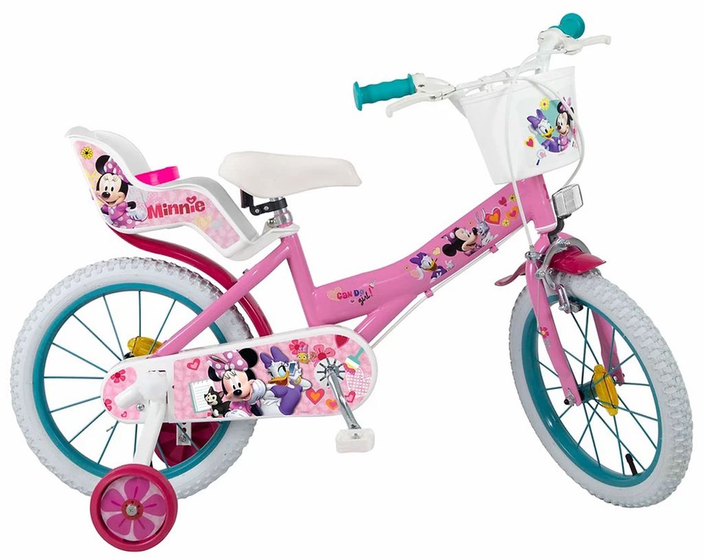 16 Zoll 16" Kinderfahrrad Fahrrad Mädchenfahrrad Disney Minnie Mouse Maus Bike 