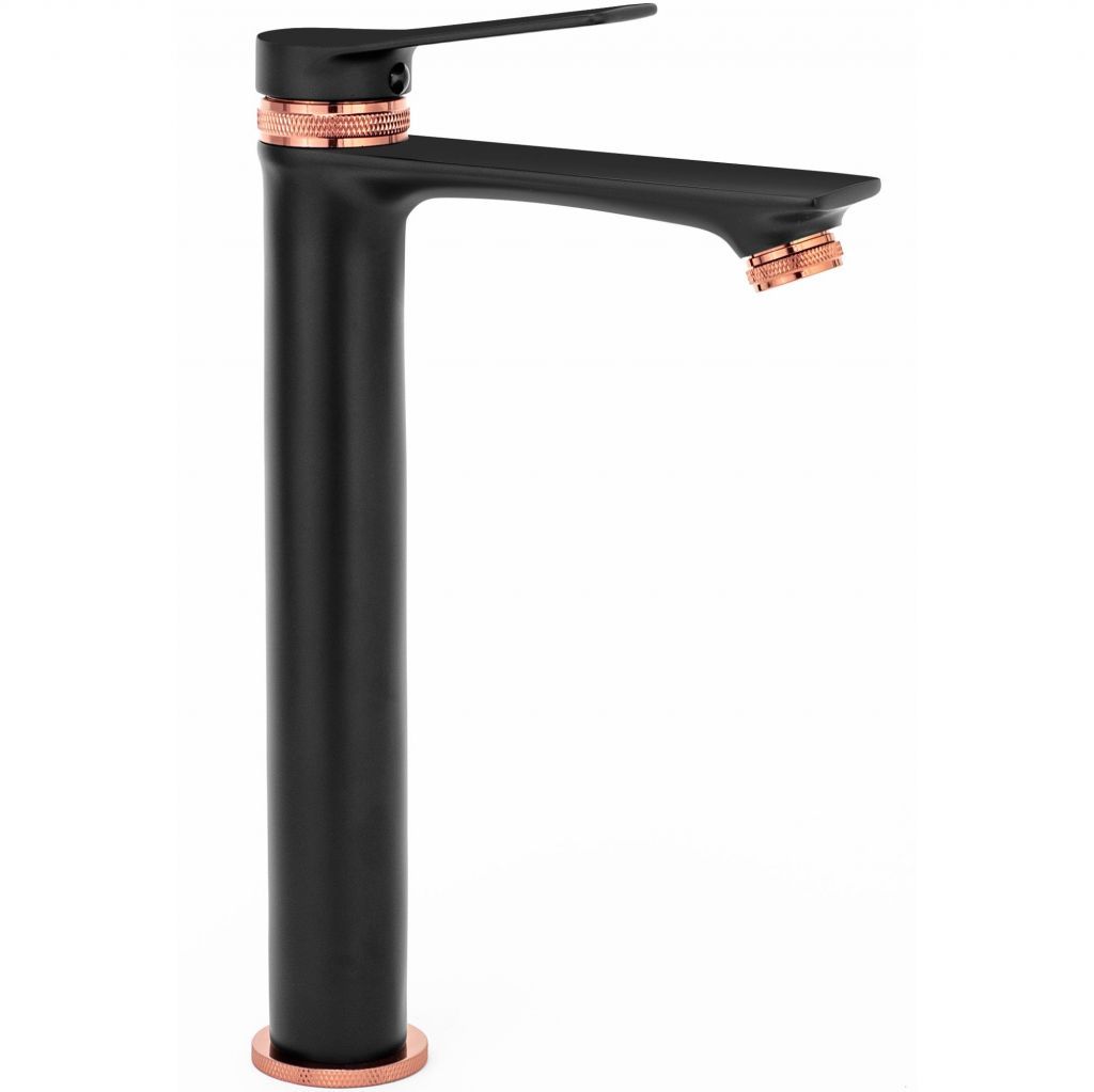 Rea Waschbeckenarmatur Js-634901-1Rgb Viral High Black/Rose Gold
