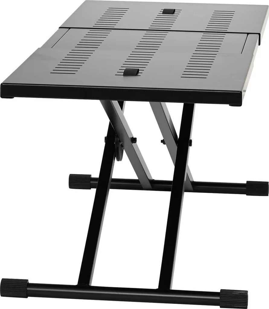 Table DJ Réglable Support Clavier Double X Renforcé Haute Stabilité Pro