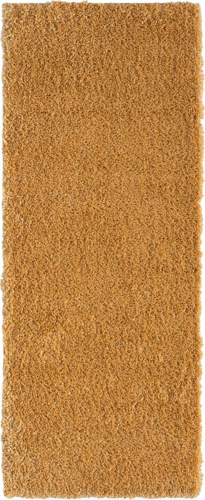 MY-RUG Teppich, Hochflorteppich Shaggy Star, 200x80, gelb , leicht glänzend, extra flauschig, Läufer