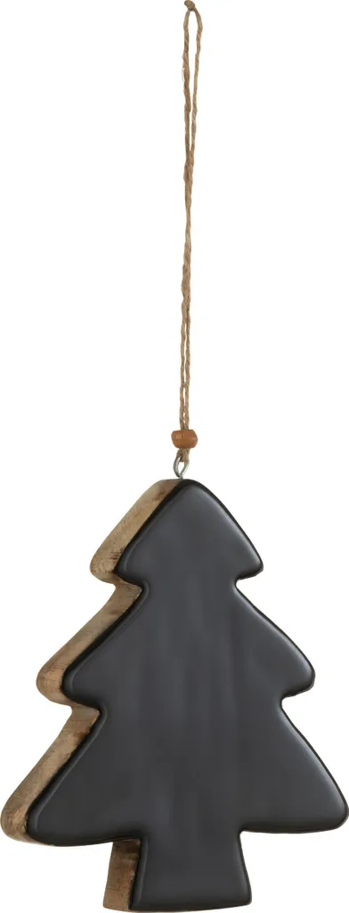 Grand Arbre Suspendu Noir en Bois J-Line - Design Moderne et Épuré