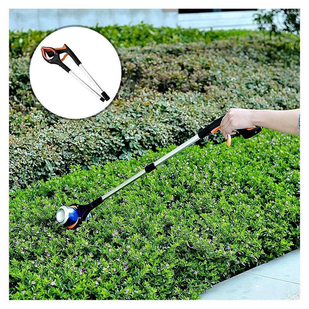 Faltbare Greifzange für Senioren, 83 cm lange Müllzange mit Magnetspitzen, Aluminium Müllgreifer, Greifarm, Handgreifer, Mobilitätshilfen, Wurf...