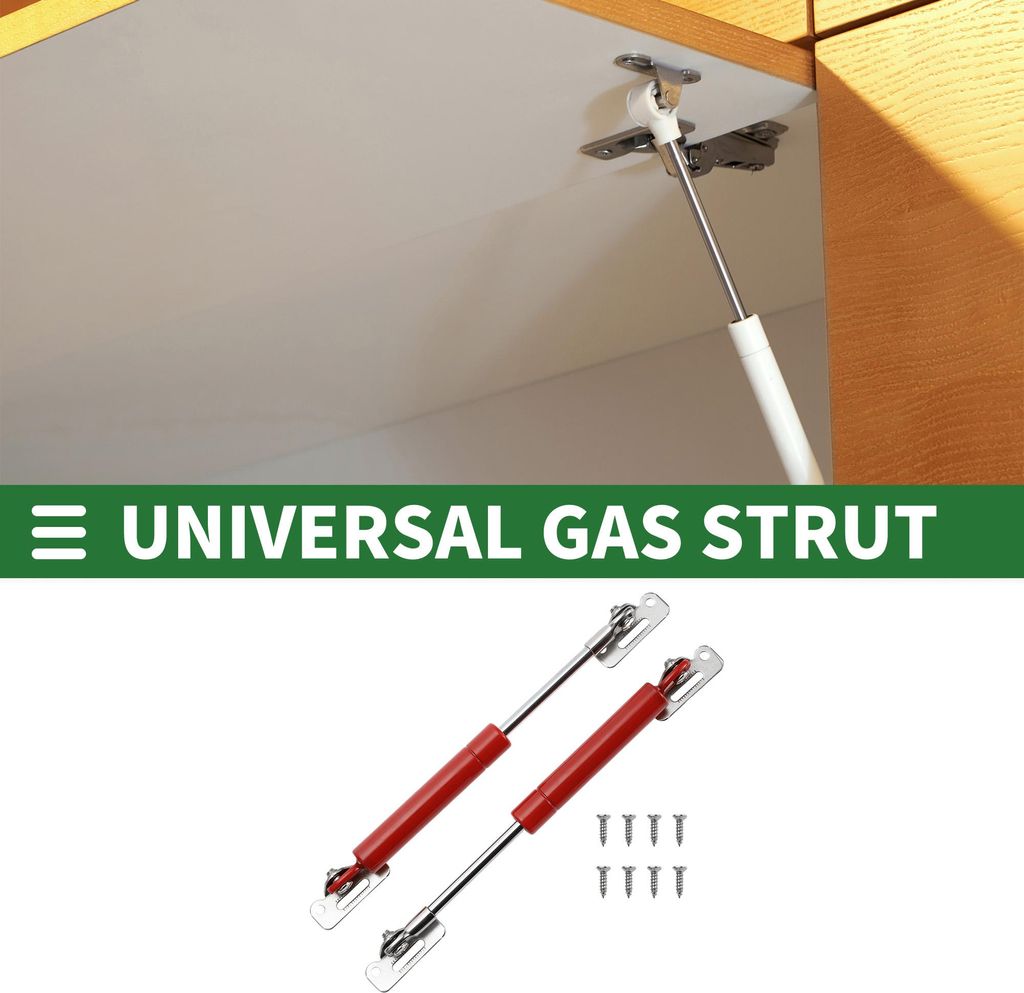 Universal Lift Supports Struts Lift Support Shock 7inch/180mm 11lb/50N/5kg Carbon Steel Red 2 Set