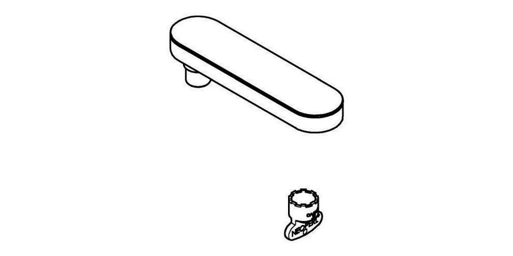 Grohe Auslaufbrause 48454 mit herausziehbarem Auslauf supersteel
