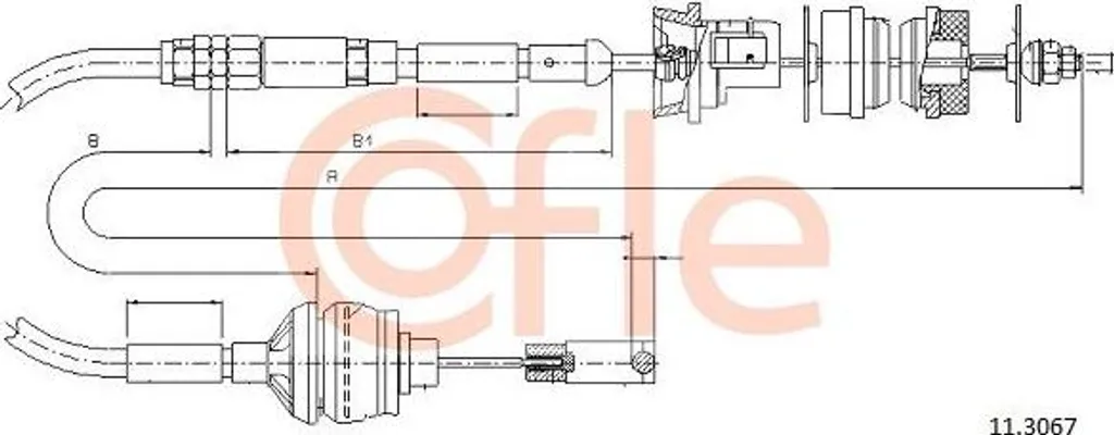 Câble d'embrayage pour réparation Peugeot 406 - Remplacement OE 2150N2