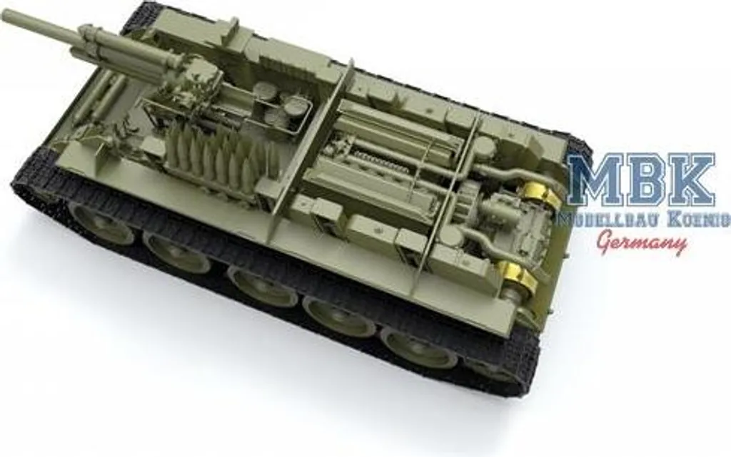 Maquette Char Soviétique SU-122 1/35 avec Aménagement Intérieur Total - 14