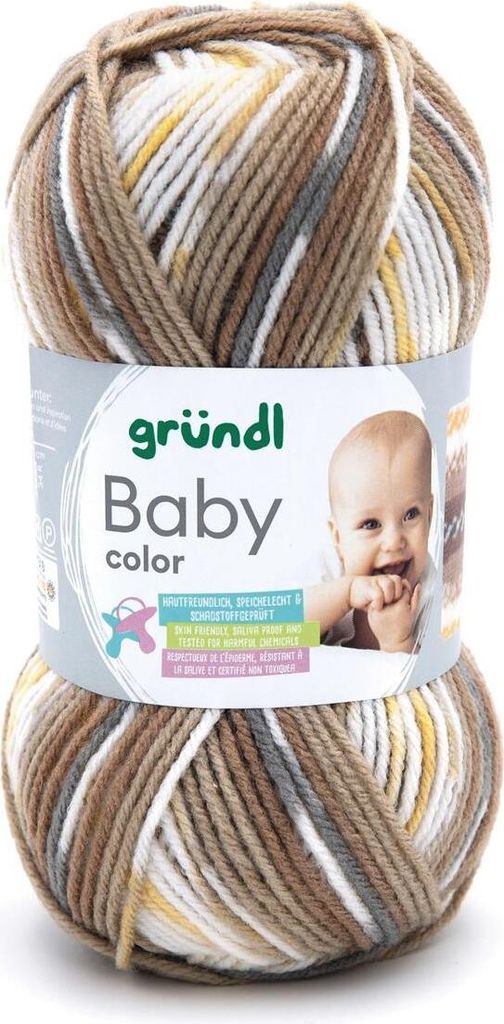 Gründl Babywolle Baby Color 50 g /150 m 70 % Polyacryl 30% Polyamid weich 11