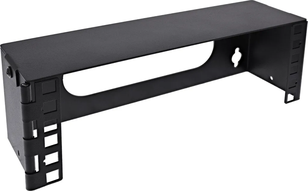 Mini rack mural 2U ultra plat profondeur 76mm pour switch et panneau 10"