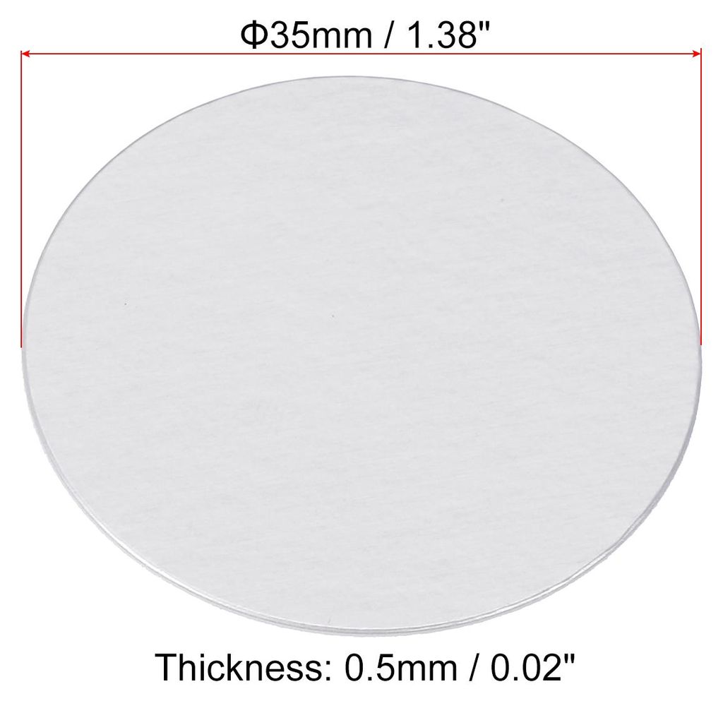 35mm/1.38" Aluminium-Folie Cap Liner, 75 Pack resistent Tamper Induktion Heat Sealer Versiegelung Liner fš¹r PET-Kunststoff-Flasche Glas-Deckel