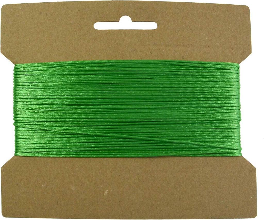25m Satinschnur Flechtschnur Satinkordel Kumihimo, 1 o. 2mm Durchmesser Farbwahl