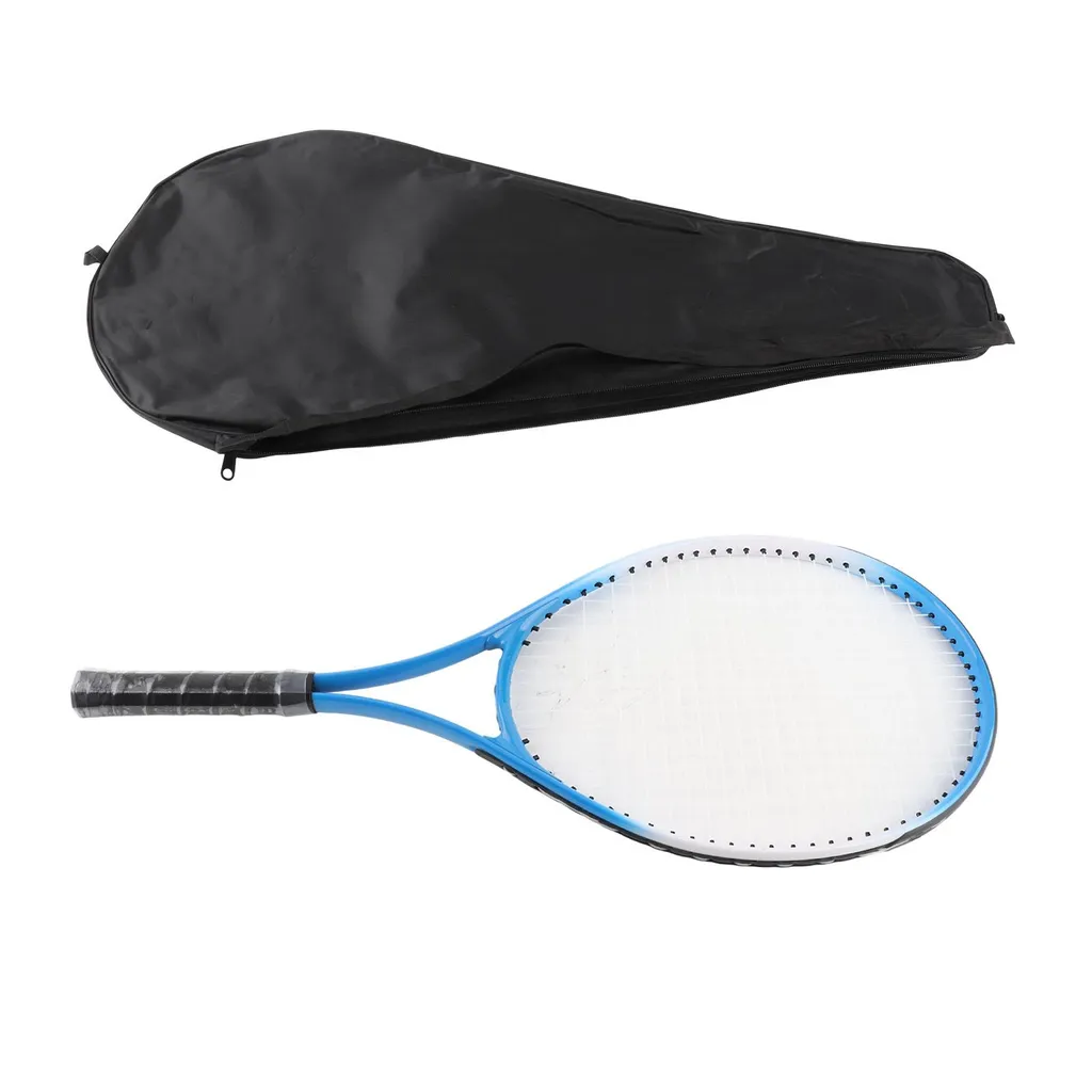 Raquette de tennis légère 27 pouces bleue et son sac de rangement