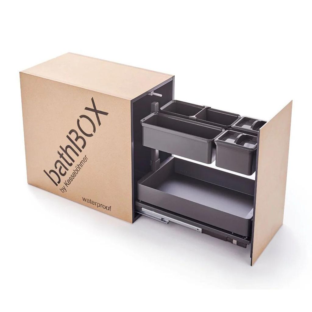 bathBOX 30er - Unterputz Schrank Modul & WC Trennwand Produktbild 