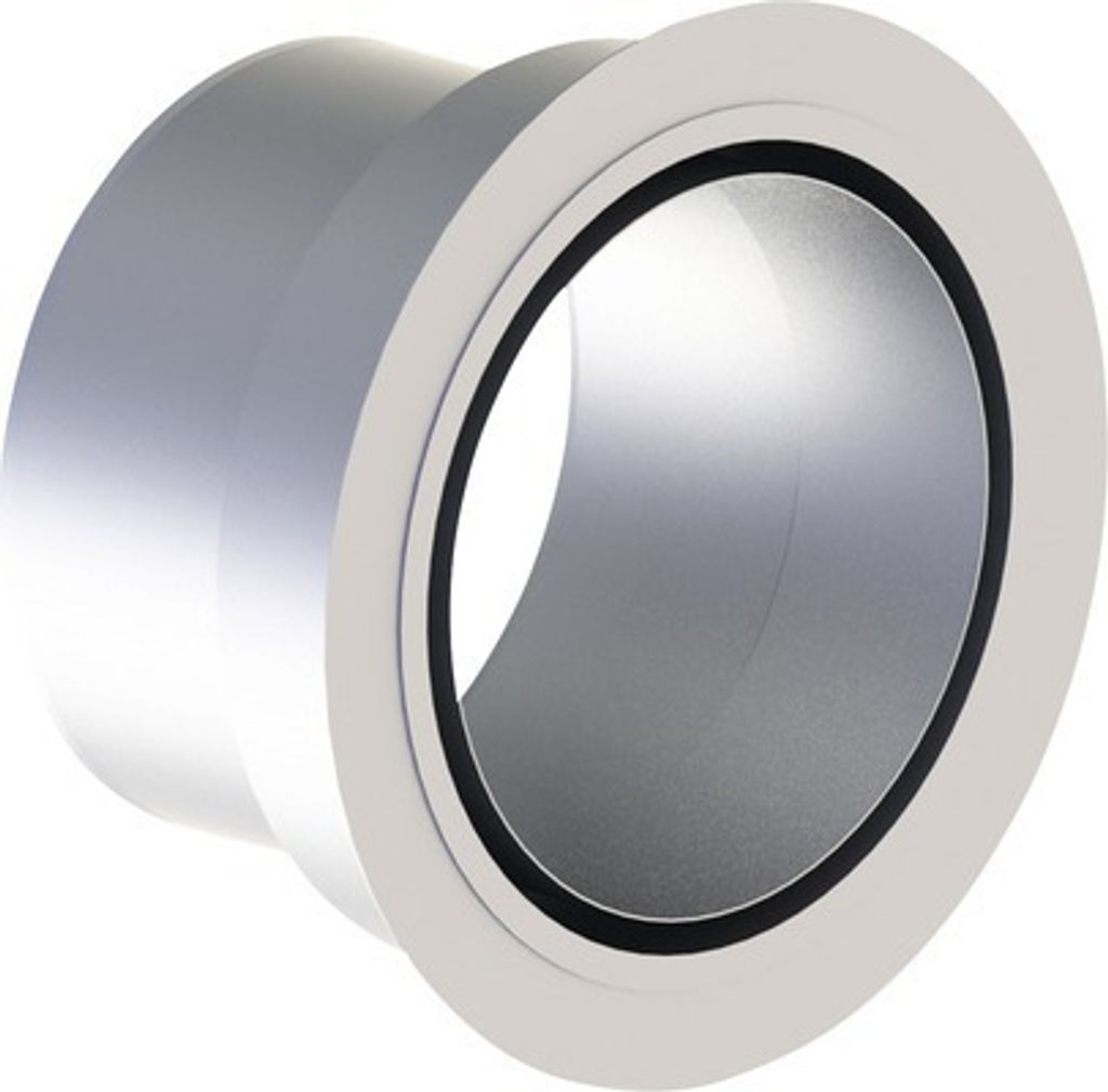 Jeremias Anschlussstutzen mit integriertem Wandfutter 100 auf 120mm