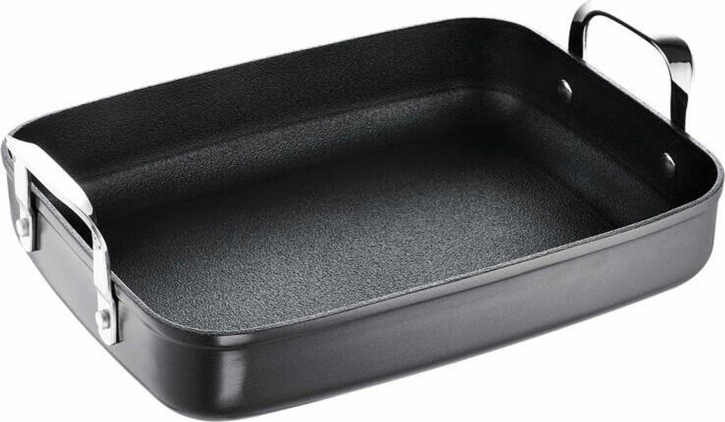 Schulte-Ufer Bratreine Globus i, Vierkant Bräter, Aluminium, Schwarz, 33 x 24 cm, 1741-33 i