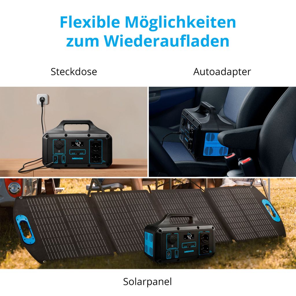 MEDION Power Station S69500 (MD46500), Premium LifePo4 Produktbild 3