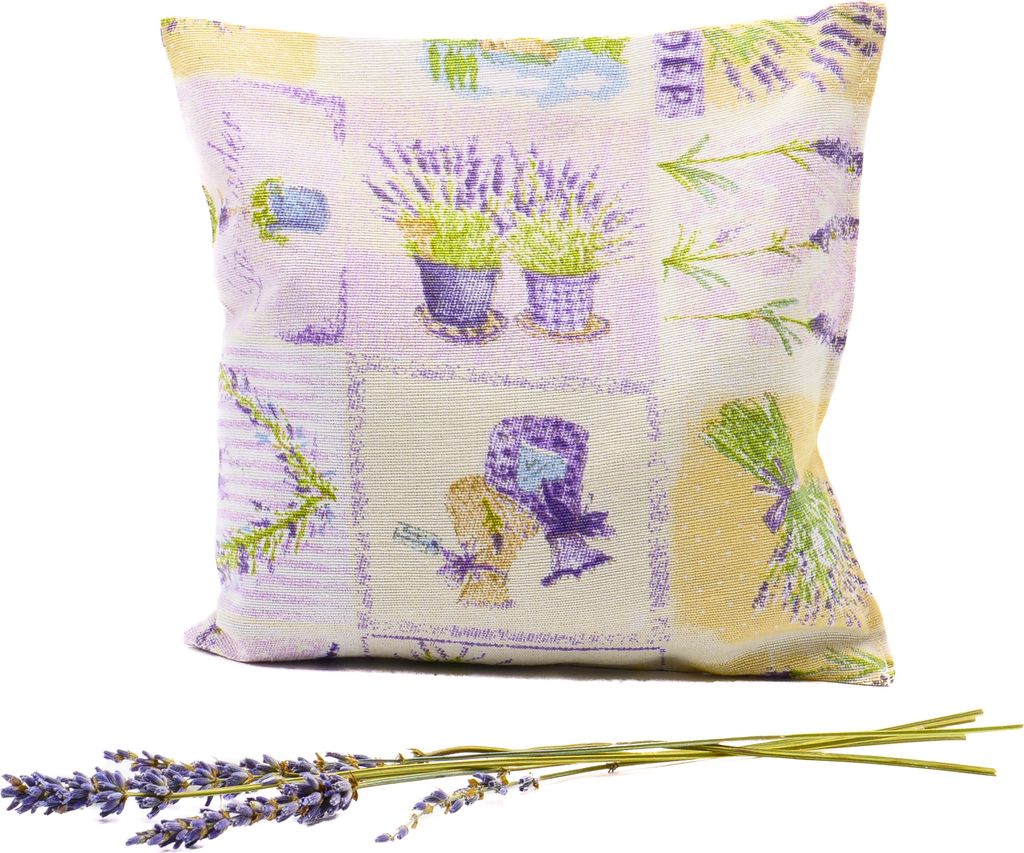 Lavendelkissen beige - handgenäht - Lavendel Kissen - 1 Produktbild 