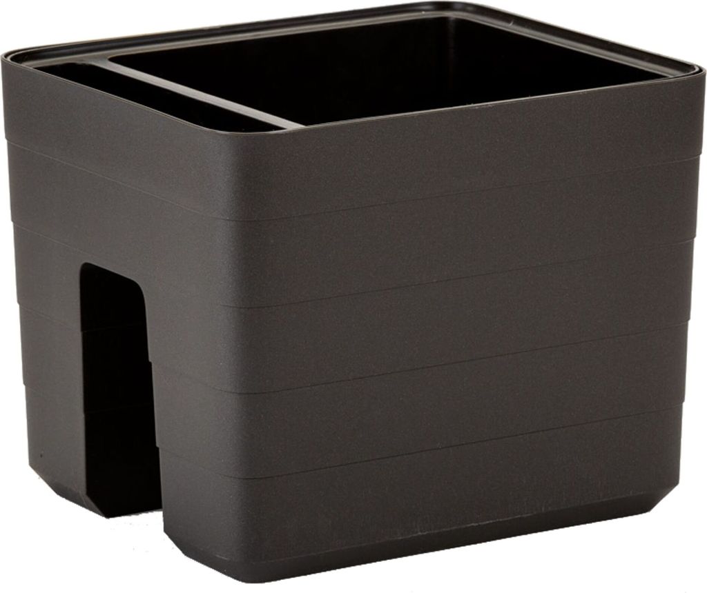Plastia | Balkonpflanzkübel Berberis 5,5L - Anthrazit - Selbstbewässerung - Ideal Für Balkon Und Terrasse