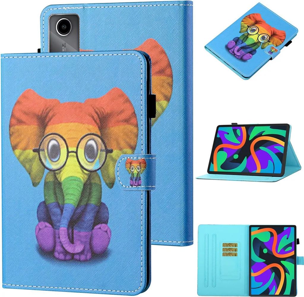 Cover Lenovo Tab M11 Pelle Finta Motivo 2 - Custodia Business Smart