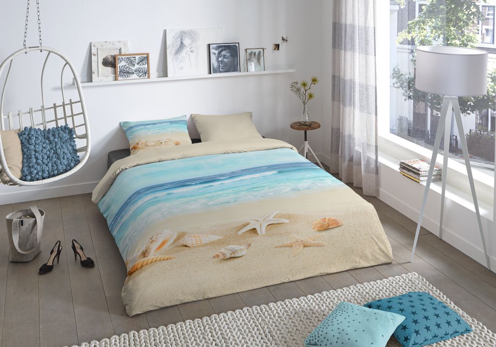Good Morning Bettwäsche Strand - 135x200 cm - 100% Baumwolle